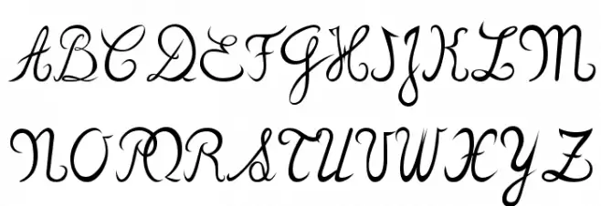 zou70s Schriftart Groß