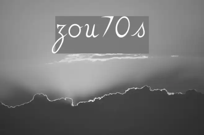 zou70s Font examples
