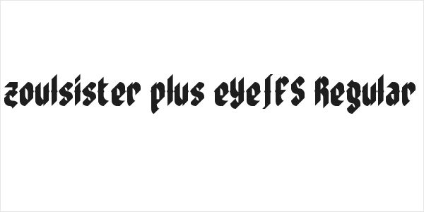 zoulsister plus eYe/FS Regular Logo