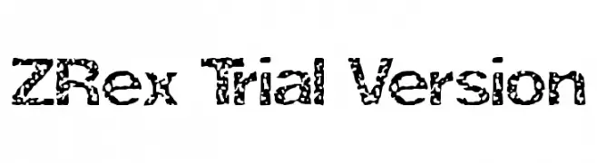 ZRex Trial Version  Frei Schriftart Herunterladen