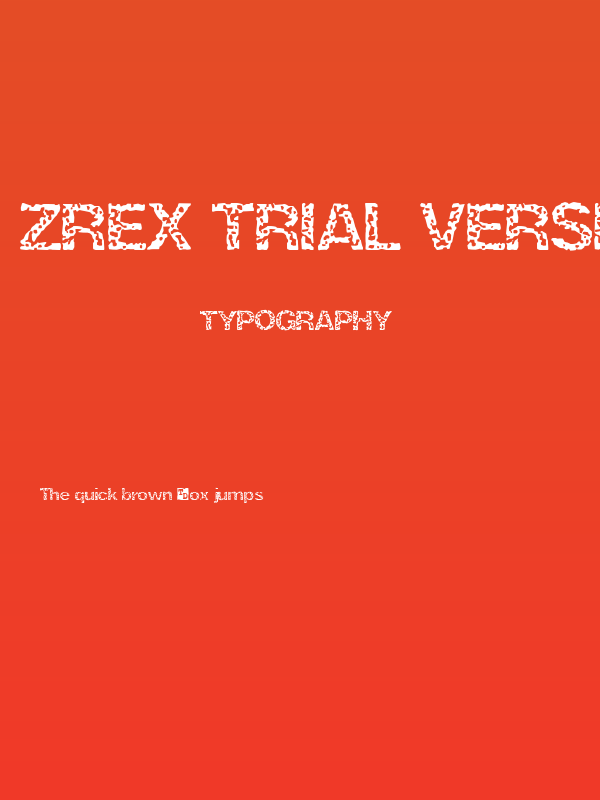 ZRex Trial Version Poster