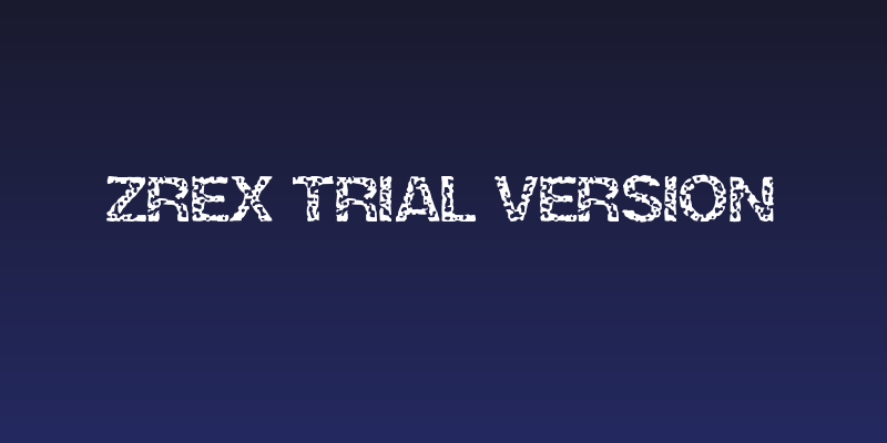 ZRex Trial Version Social Header