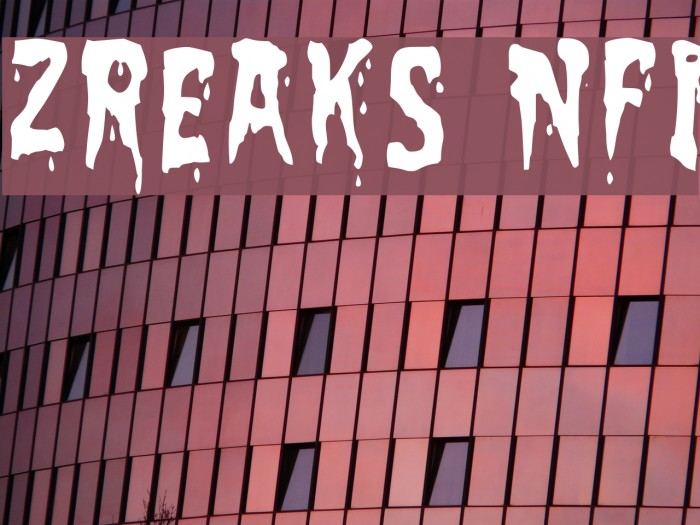 Zreaks NFI Font examples