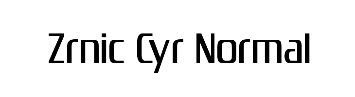 Zrnic Cyr Normal  les polices de caractères gratuit tlcharger