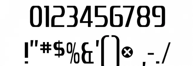 Zrnic Cyr Normal フォント その他の文字