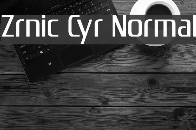 Zrnic Cyr Normal フォント examples