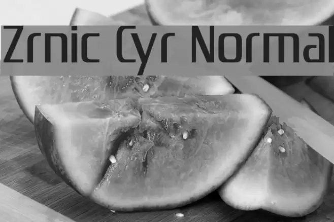 Zrnic Cyr Normal フォント examples