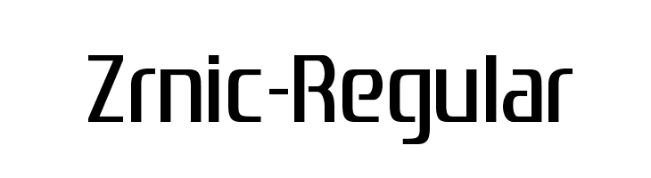 Zrnic-Regular Font
