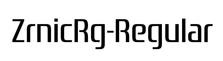 ZrnicRg-Regular Font