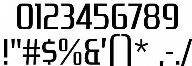 ZrnicRg-Regular Font OTHER CHARS