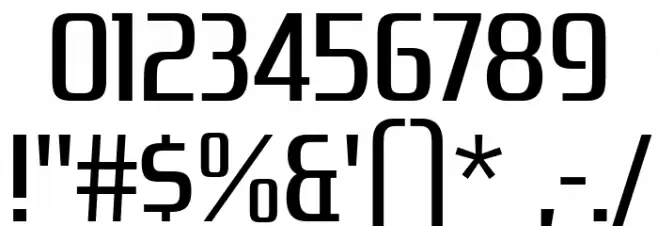 ZrnicRg-Regular Font OTHER CHARS