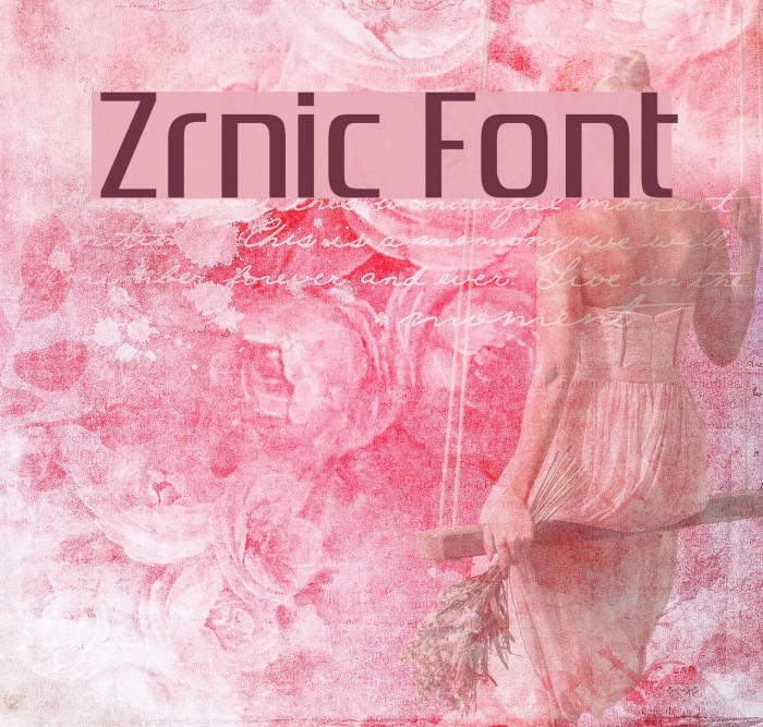 Zrnic Font examples
