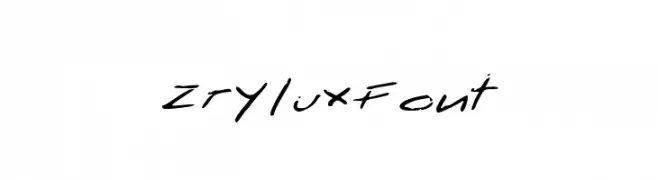 ZryluxFont  नि: शुल्क फ़ॉन्ट्स डाउनलोड