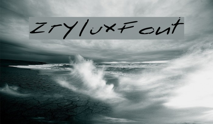 ZryluxFont Font examples