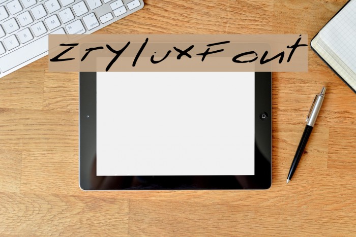 ZryluxFont Font examples