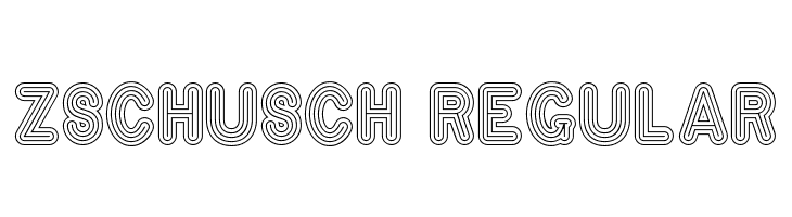 Zschusch Regular  नि: शुल्क फ़ॉन्ट्स डाउनलोड