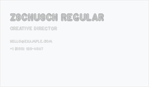 Zschusch Regular Business Card