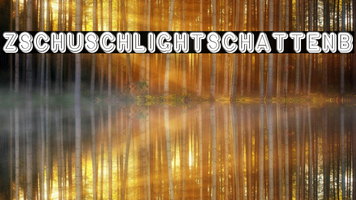 ZschuschLightSchattenB Font examples