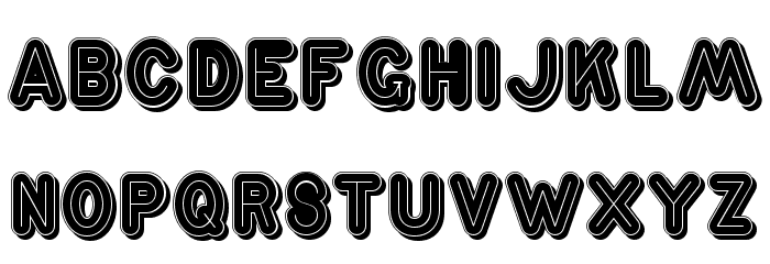 ZschuschLightSchattenB Font LOWERCASE