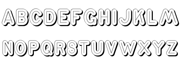 ZschuschLightSchattenC Font LOWERCASE