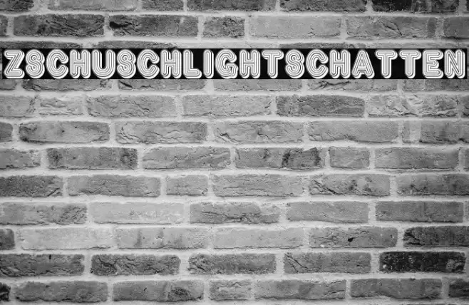 ZschuschLightSchatten Font examples