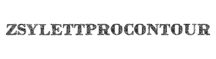 ZsylettProContour  Free Fonts Download