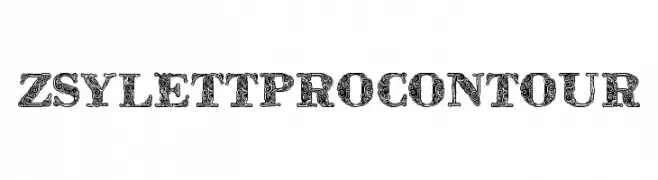 ZsylettProContour  フリーフォントのダウンロード