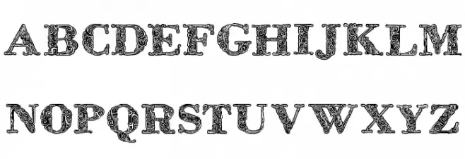 ZsylettProContour Font Litere mari