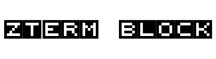 zTerm Block Font