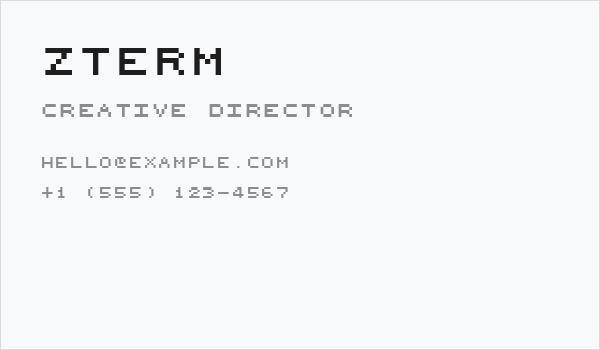 zTerm Business Card