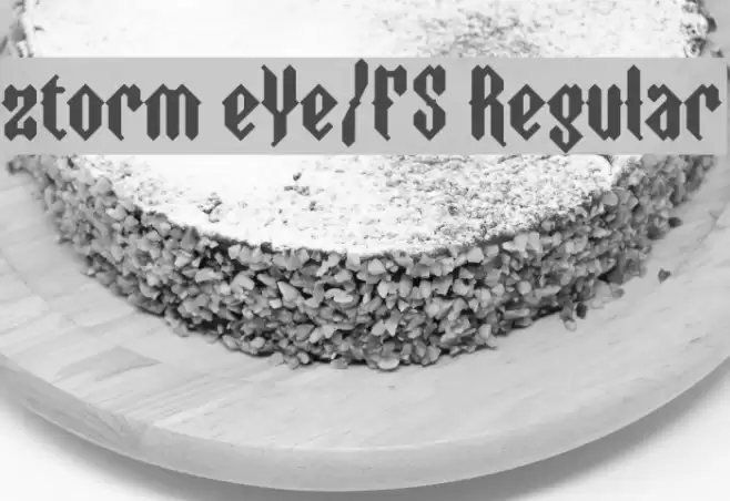 ztorm eYe/FS Regular Font examples