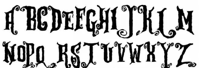 Zu Kabaret Destroy Font Litere mari