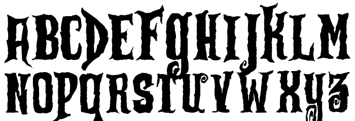 Zu Kabaret Destroy Font LOWERCASE