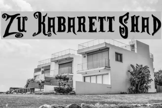 Zu Kabarett Shad Font examples