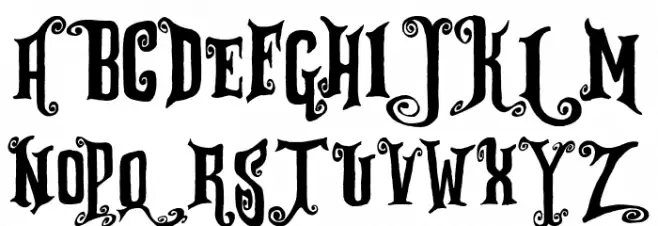 Zu Kabarett Schriftart Groß