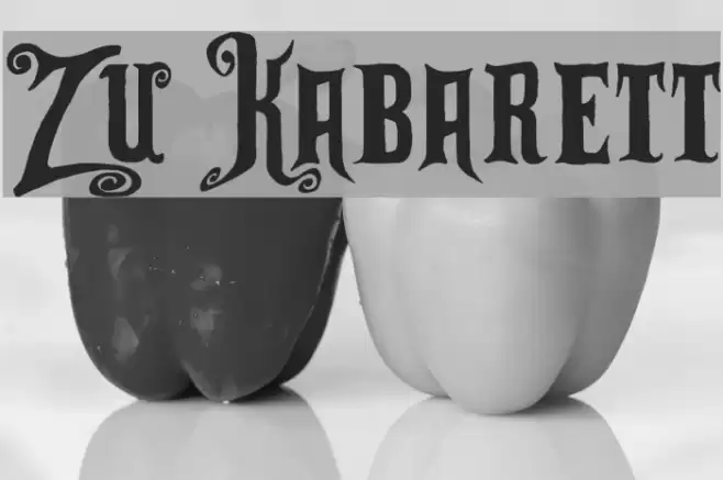 Zu Kabarett Font examples