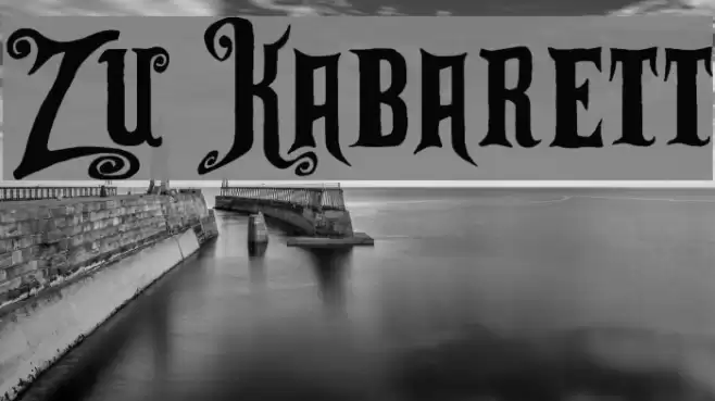 Zu Kabarett Font examples