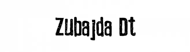 Zubajda Dt  les polices de caractères gratuit tlcharger