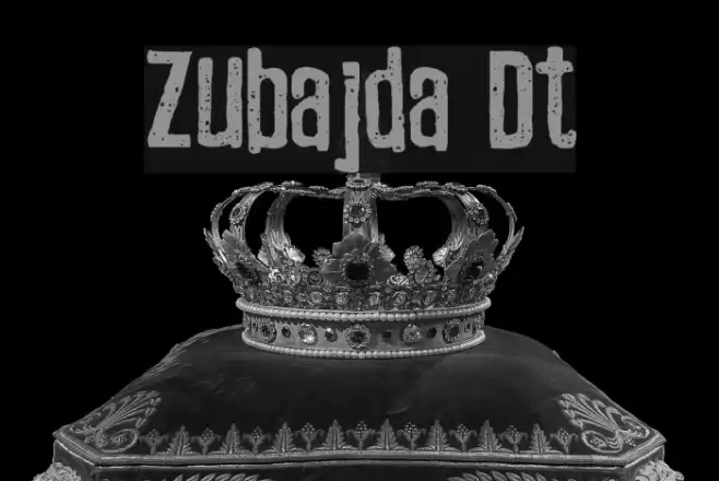 Zubajda Dt Font examples