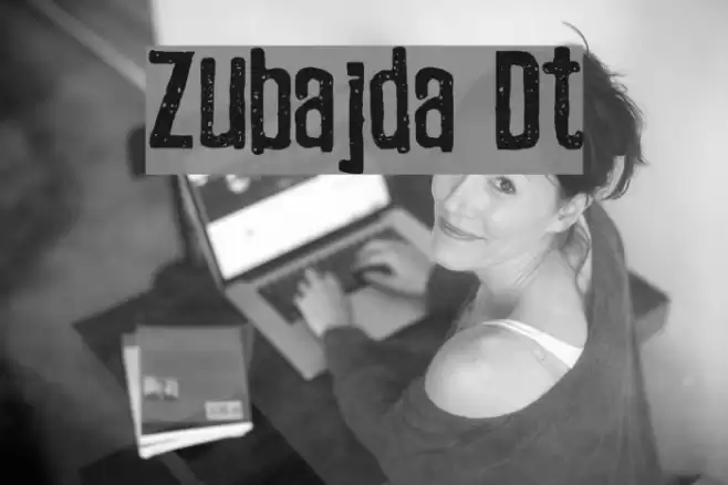 Zubajda Dt Font examples