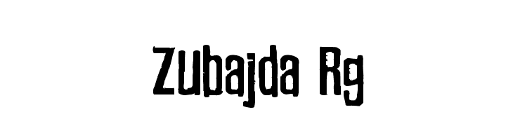 Zubajda Rg Font