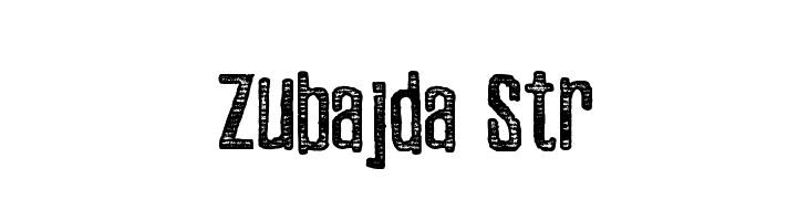 Zubajda Str Font