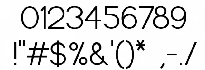 Zuben Font OTHER CHARS