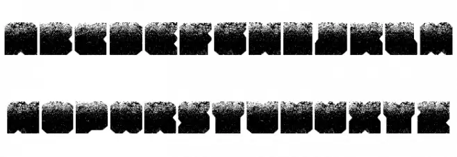 Zuber stone Font UPPERCASE