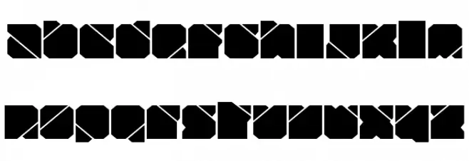 Zuber tech Font LOWERCASE