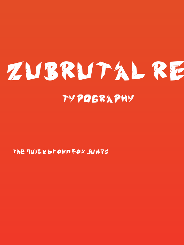 Zubrutal Regular Poster