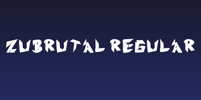 Zubrutal Regular Social Header