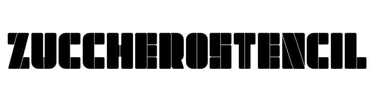 Zucchero Stencil  font caratteri gratis