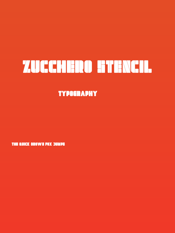 Zucchero Stencil Poster