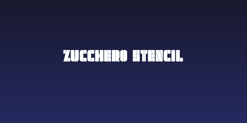 Zucchero Stencil Social Header